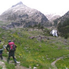 Group walking in the Pyrenees
