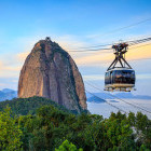 Cable car to Sugarloaf Mountain in Rio de Janeiro, Brazil