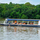 Boat trip in Tortuguero Canal in Costa Rica.