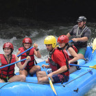 Family rafting in Costa Rica