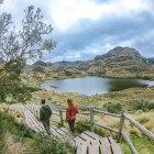 Hiking in Cajas National Park, Ecuador