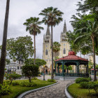 Seminario Park and Metropolitan Cathedral in Guayaquil, Ecuador