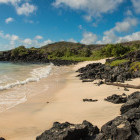 Beach in Floreana, the Galapagos Islands