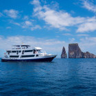 Monserrat yacht in the Galapagos Islands.