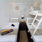 Triple cabin on board Monserrat yacht in the Galapagos Islands.