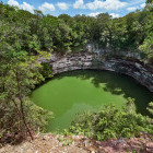 Sacred cenote in Chichen Itza, Mexico