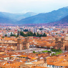 View over Cusco city in Peru