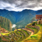 Panorama of Machu Picchu in Peru