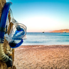 Snorkel and mask in Aqaba, Jordan