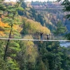 Sainte Anne Suspension Bridge in Canada