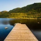 A dock area in Gaspesie National Park, Canada