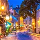 Montreal old town at night, Canada