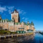 Frontenac Castle and Dufferin Terrace in Québec, Canada