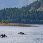 Kayaking in Strathcona Provincial Park, British Columbia, Canada
