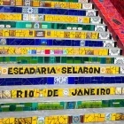 The Escadaria Selarón in Rio de Janeiro, Brazil