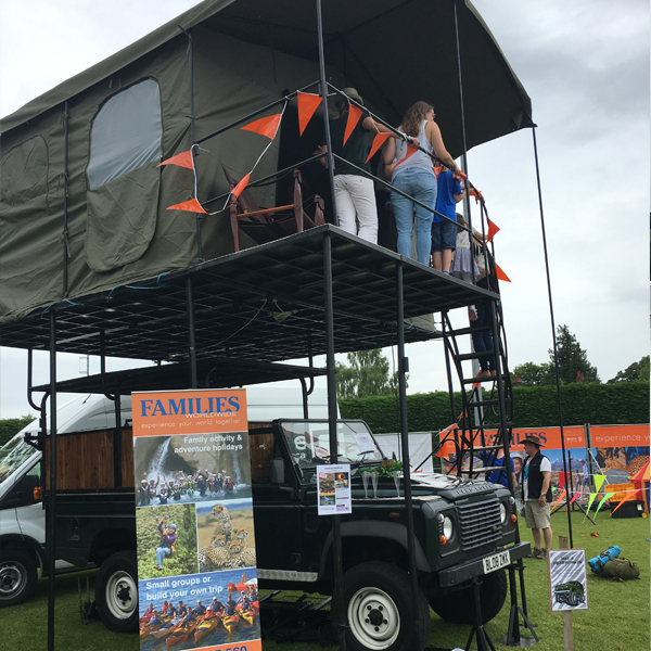 Families Worldwide stand at Alresford Music Festival