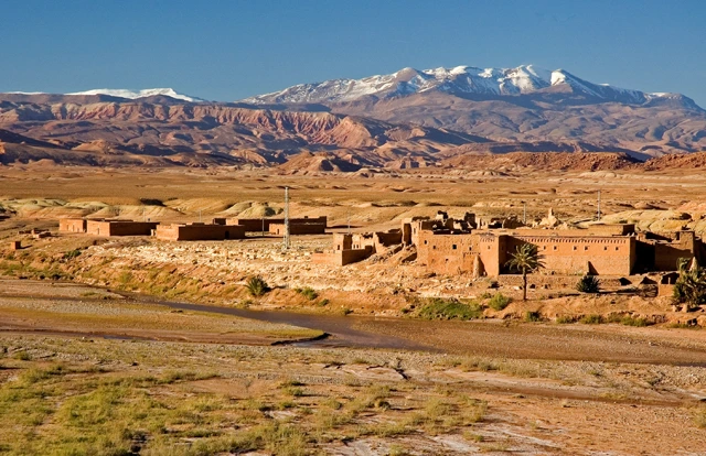 Ksar in the Atlas Mountains, Morocco