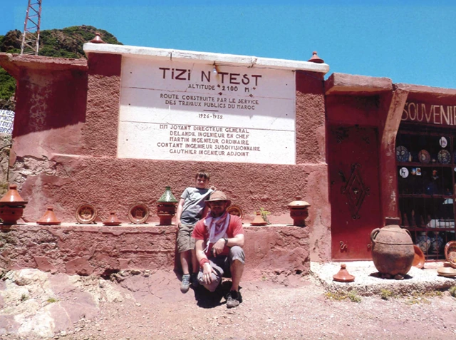 Son & father in Tizi n Test, Morocco
