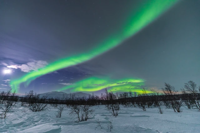 Northern lights in Abisko National Park, Sweden