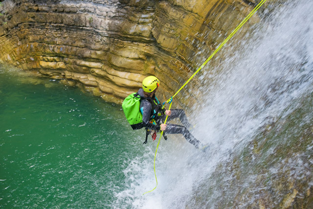 Female canyoning