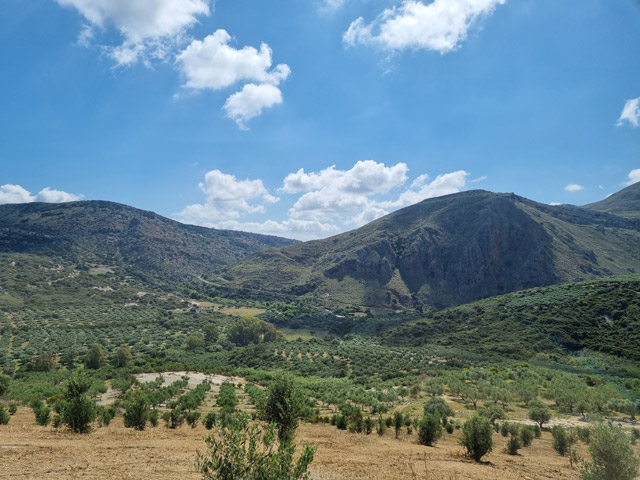 Landscape in Crete, Greece.