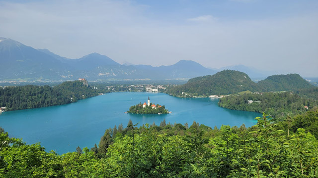 Lake Bled in Slovenia.