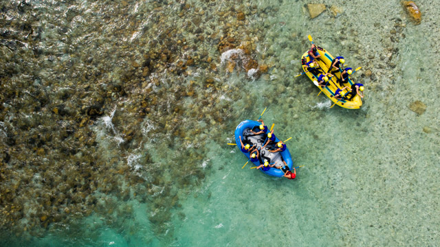 Rafting in Soca River, Slovenia