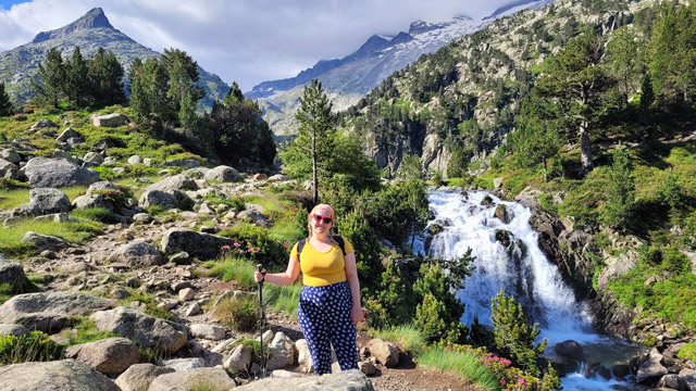 Jenny in the Pyrenees, Spain.