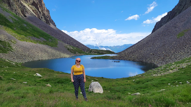 Jenny in the Pyrenees, Spain.