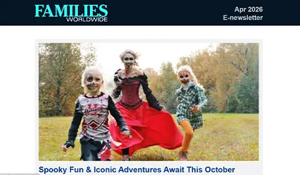 Screenshot of the header area of a recent Families Worldwide e-newsletter.