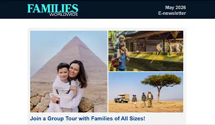 Screenshot of the header area of a recent Families Worldwide e-newsletter.