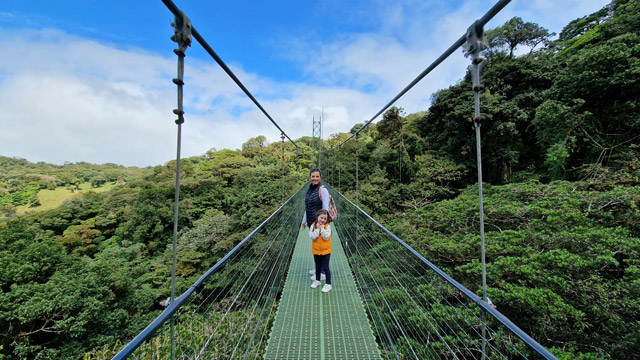 Hanging bridges in Monteverde, Costa Rica