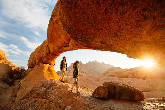 Father & son in the Wadi Rum Desert, Jordan