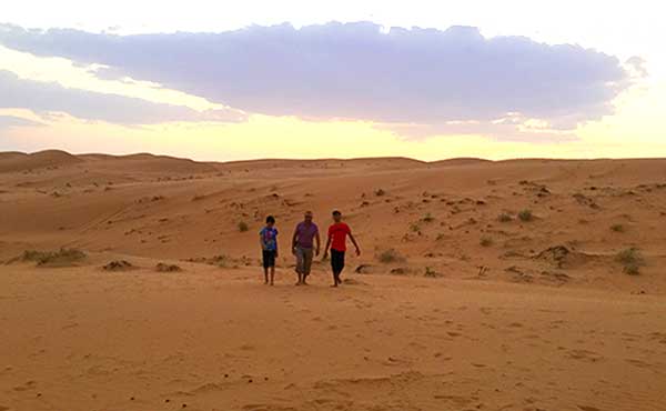 Hannan family in Wahiba Sands, Oman