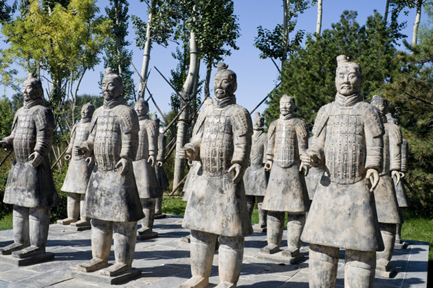 Terracotta warriors in China