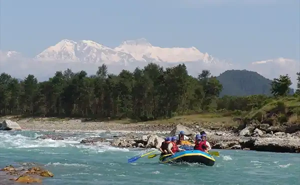 River rafting on the Seti River, Nepal.