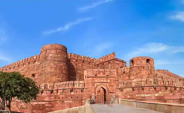 Red fort in Agra, India