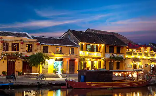 Old Town Hoi An after sunset
