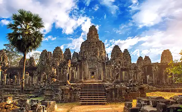 Wat Bayon Temple in Angkor Wat, Siem Reap, Cambodia