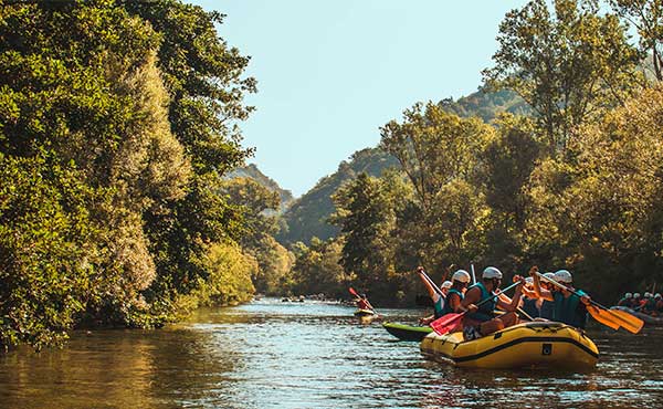Rafting on the Cetina River in Croatia