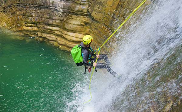 Canyoning in the Pyrenees, Spain